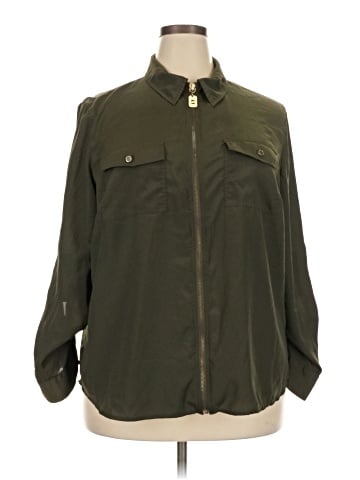 MICHAEL Michael Kors 3/4 Sleeve Button-Down Shirt (view 1)
