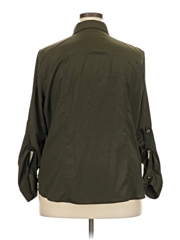 MICHAEL Michael Kors 3/4 Sleeve Button-Down Shirt (view 2)