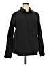 Unbranded Solid Black Long Sleeve Button-Down Shirt Size 2X - photo 1