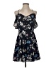 Unbranded 100% Polyester Floral Blue Casual Dress Size S - photo 1