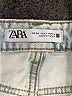Zara 100% Cotton Ivory Denim Shorts Size 2 - photo 3