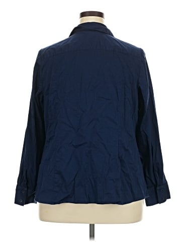 Lane Bryant 3/4 Sleeve Button-Down Shirt (view 2)