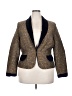 Bill Blass Chevron-herringbone Gold Blazer Size 18 - photo 1