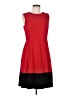 Calvin Klein Color Block Red Cocktail Dress Size 8 - photo 1