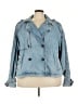 Torrid 100% Cotton Blue Denim Jacket Size 4X Plus (4) - photo 1