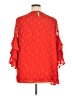 Fever 100% Polyester Orange 3/4 Sleeve Blouse Size 1X - photo 2