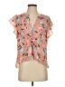 Joie 100% Polyester Orange Short Sleeve Blouse Size XS - photo 1