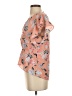 Joie 100% Polyester Orange Short Sleeve Blouse Size XS - photo 5