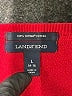 Lands' End 100% Supima Cotton Red Pullover Sweater Size L - photo 7