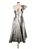 Mac Duggal Metallic Silver Cocktail Dress Size 8 - photo 2