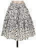 Hibluco 100% Polyester Animal Print Ivory Casual Skirt Size S - photo 1