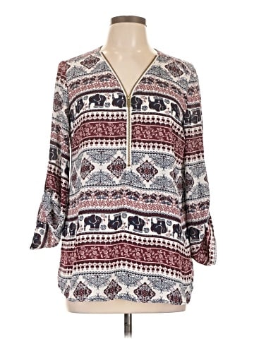 Belle Tweed 3/4 Sleeve Blouse (view 1)
