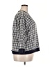 Draper James 100% Cotton Checkered-gingham Blue Pullover Sweater Size 2X - photo 4