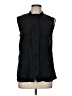 Sanctuary 100% Tencel Black Sleeveless Button-Down Shirt Size M - photo 1