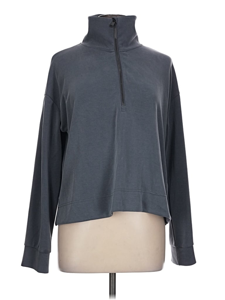 Pre-owned Athleta Sweatshirt In Gray
