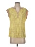 The Limited Outlet 100% Polyester Yellow Sleeveless Blouse Size S - photo 1
