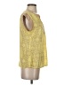 The Limited Outlet 100% Polyester Yellow Sleeveless Blouse Size S - photo 4