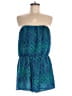 I Love H81 100% Polyester Argyle Teal Blue Romper Size L - photo 1