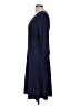 Leota Solid Blue Casual Dress Size L - photo 5