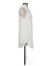 J Valdi Ivory White Sleeveless Button-Down Shirt Size M - photo 4