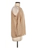 Dna Couture 100% Polyester Tan 3/4 Sleeve Blouse Size M - photo 4