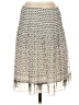 Max Studio 100% Polyester Print Silver Casual Skirt Size S - photo 1