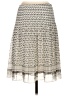 Max Studio 100% Polyester Print Silver Casual Skirt Size S - photo 2