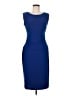 Nine West 100% Polyester Solid Blue Cocktail Dress Size 8 - photo 1