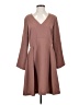 Ottod'Ame Solid Brown Casual Dress Size 8 - photo 1