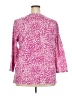 Draper's & Damon's Animal Print Pink Pullover Sweater Size 2X - photo 2