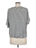 ee:some Stripes Gray Short Sleeve Top Size M - photo 2