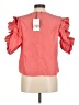 Zara Pink Short Sleeve Blouse Size M - photo 2