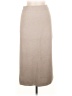 MNG Solid Tan Casual Skirt Size M - photo 1