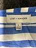 Lost + Wander 100% Rayon Stripes Blue 3/4 Sleeve Button-Down Shirt Size S - photo 7