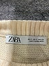 Zara Stripes Ivory Turtleneck Sweater Size S - photo 7