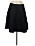 Express Solid Black Silk Skirt Size 6 - photo 1