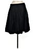 Express Solid Black Silk Skirt Size 6 - photo 2
