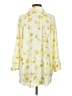 CAbi 100% Polyester Floral Yellow 3/4 Sleeve Blouse Size S - photo 2