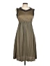 Hache Solid Green Casual Dress Size EU 40 / US 10 - photo 1
