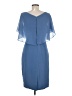 JJ's House 100% Polyester Blue Cocktail Dress Size 8 - photo 2