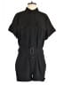 Banana Republic Solid Black Romper Size 4 - photo 1