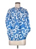 Diane von Furstenberg 100% Silk Blue Silk Pullover Sweater Size 6 - photo 1