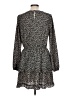 Hem & Thread 100% Polyester Animal Print Black Casual Dress Size L - photo 2
