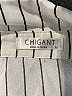 Chigant 100% Polyester Stripes Silver Long Sleeve Blouse Size M - photo 7