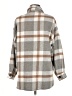 Unbranded 100% Polyester Plaid Gray Coat Size M - photo 2