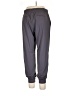Soleil Solid Gray Track Pants Size XL - photo 2