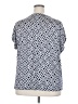 Notations Blue Short Sleeve Blouse Size 2X - photo 2