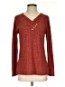 Sampeel Tweed Red Long Sleeve Henley Size S - photo 1