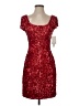 Scala 100% Polyester Red Cocktail Dress Size 2 - photo 1