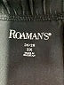 Roaman's Solid Black Active Pants Size 26 (2X) - photo 4